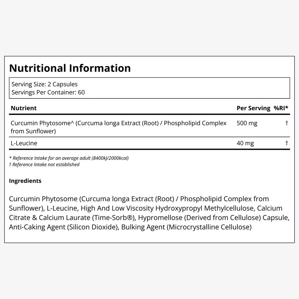 Curcumin Phytosome 500mg Sustained Release - Image 2