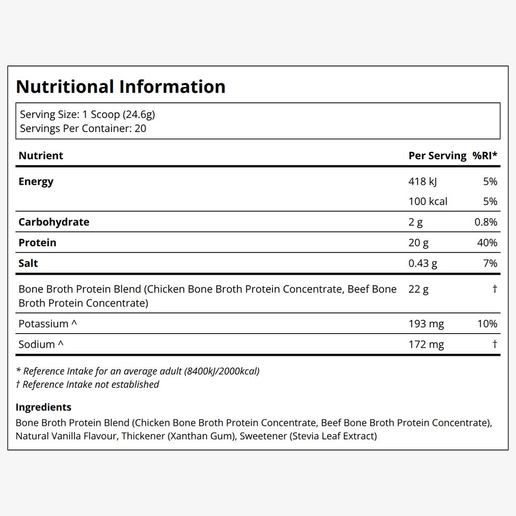 Bone Broth Protein - Vanilla - Image 2