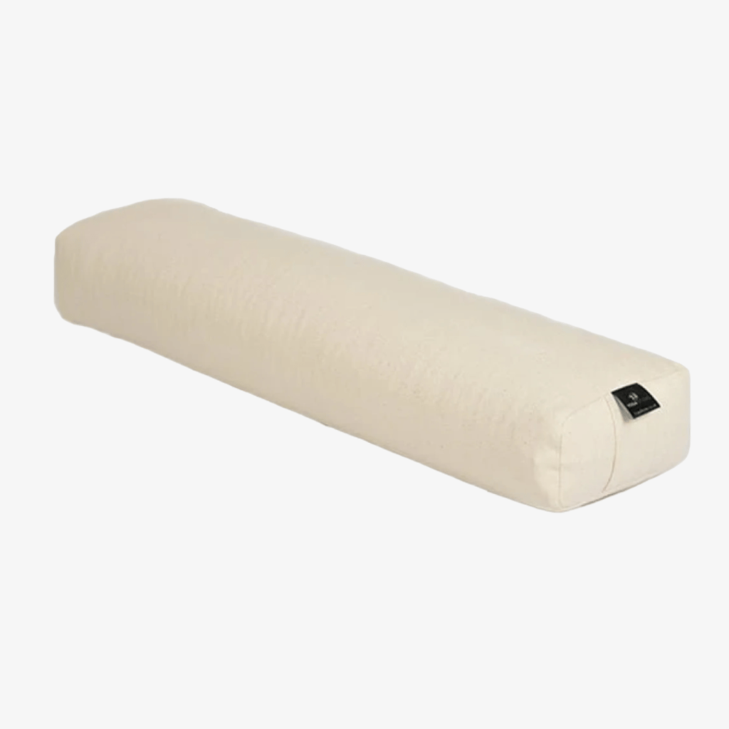 Pranayama Buckwheat EU Meditation Bolster - Natural White - Image 1