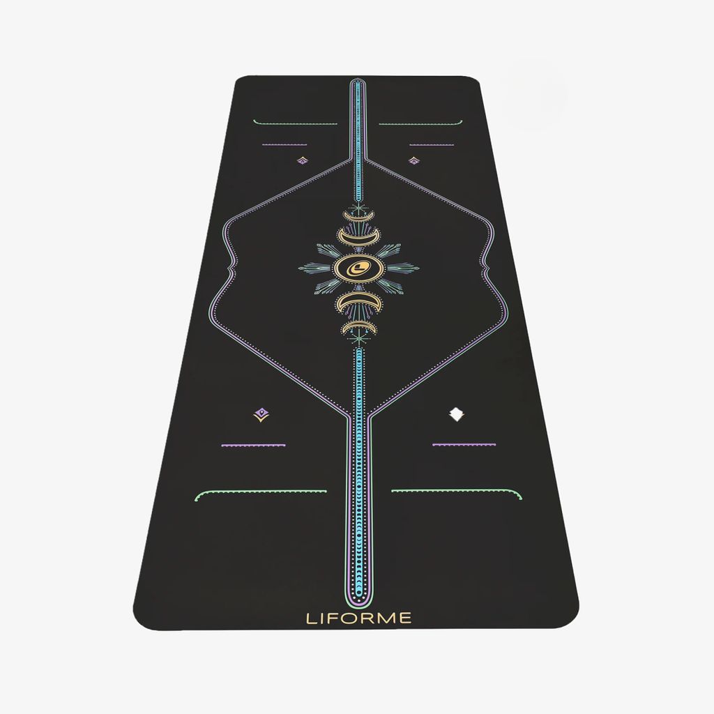 Cosmic Moon Travel Mat - Matte Black - Image 1