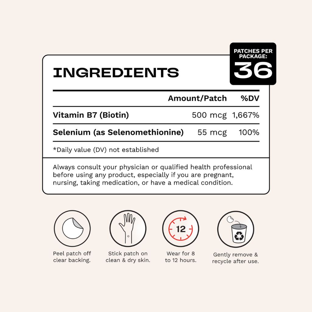 CALL OF BEAUTY Biotin Patch - Diamond Symbols - Image 2