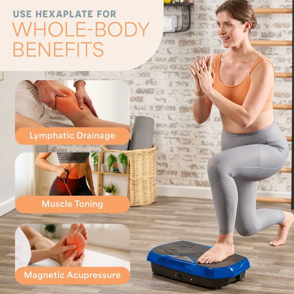 Hexaplate Vibration Plate - Blue - Image 2