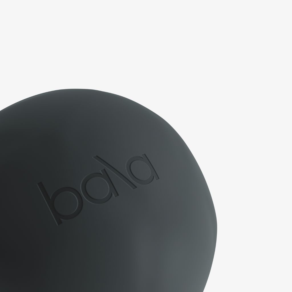 Bala Pilates Ball (Non-Weighted) - Charcoal - Image 3
