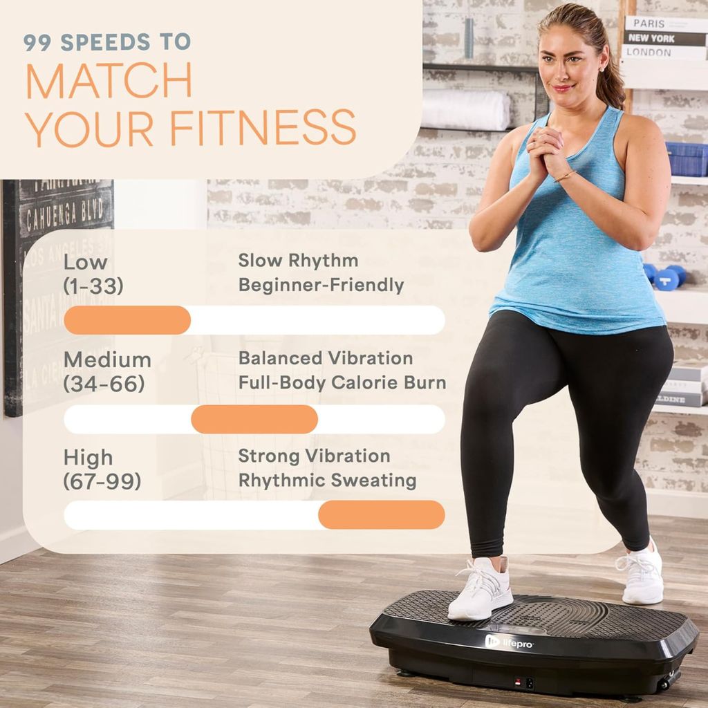 Hovert 3D Vibration Plate - Black - Image 4