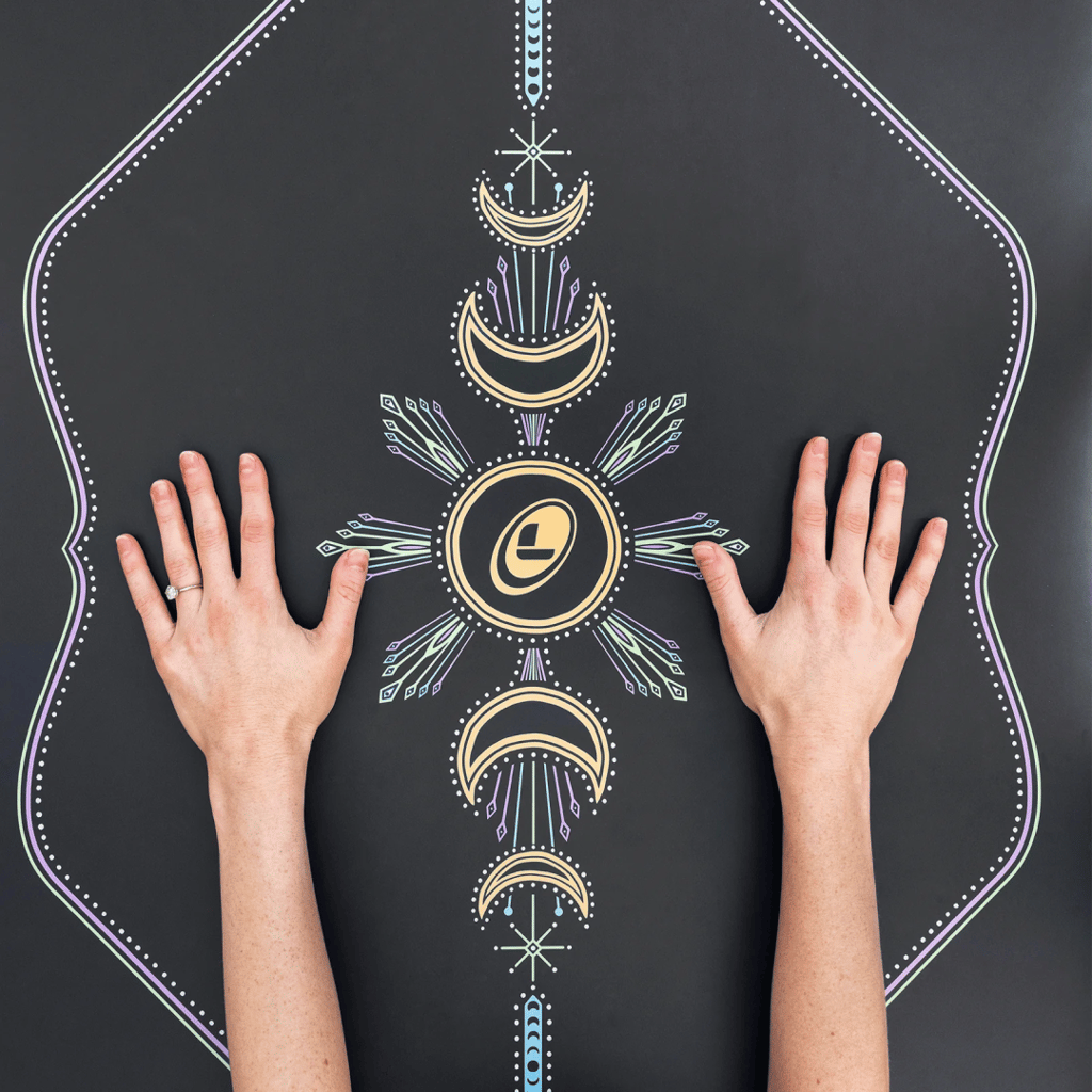 Cosmic Moon Travel Mat - Matte Black - Image 5