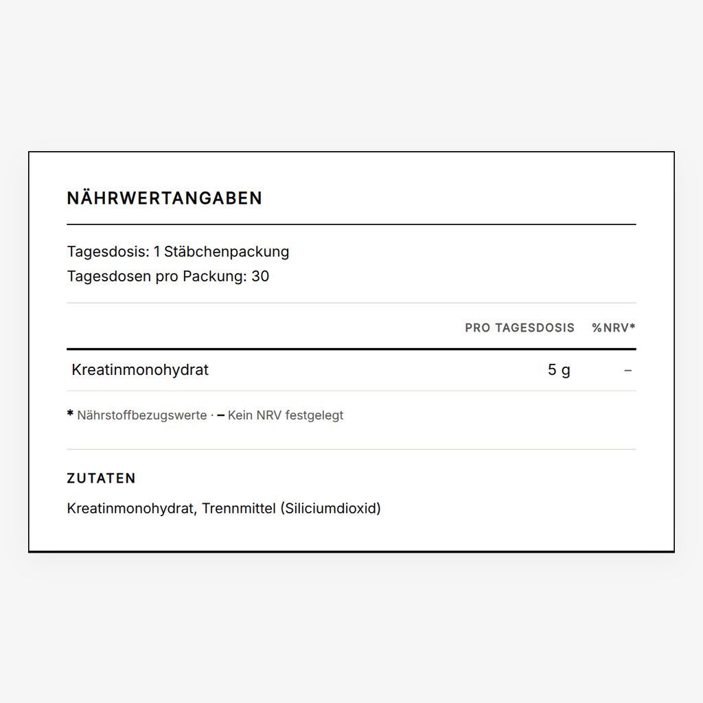 Creatine - Travel Packs - NSF