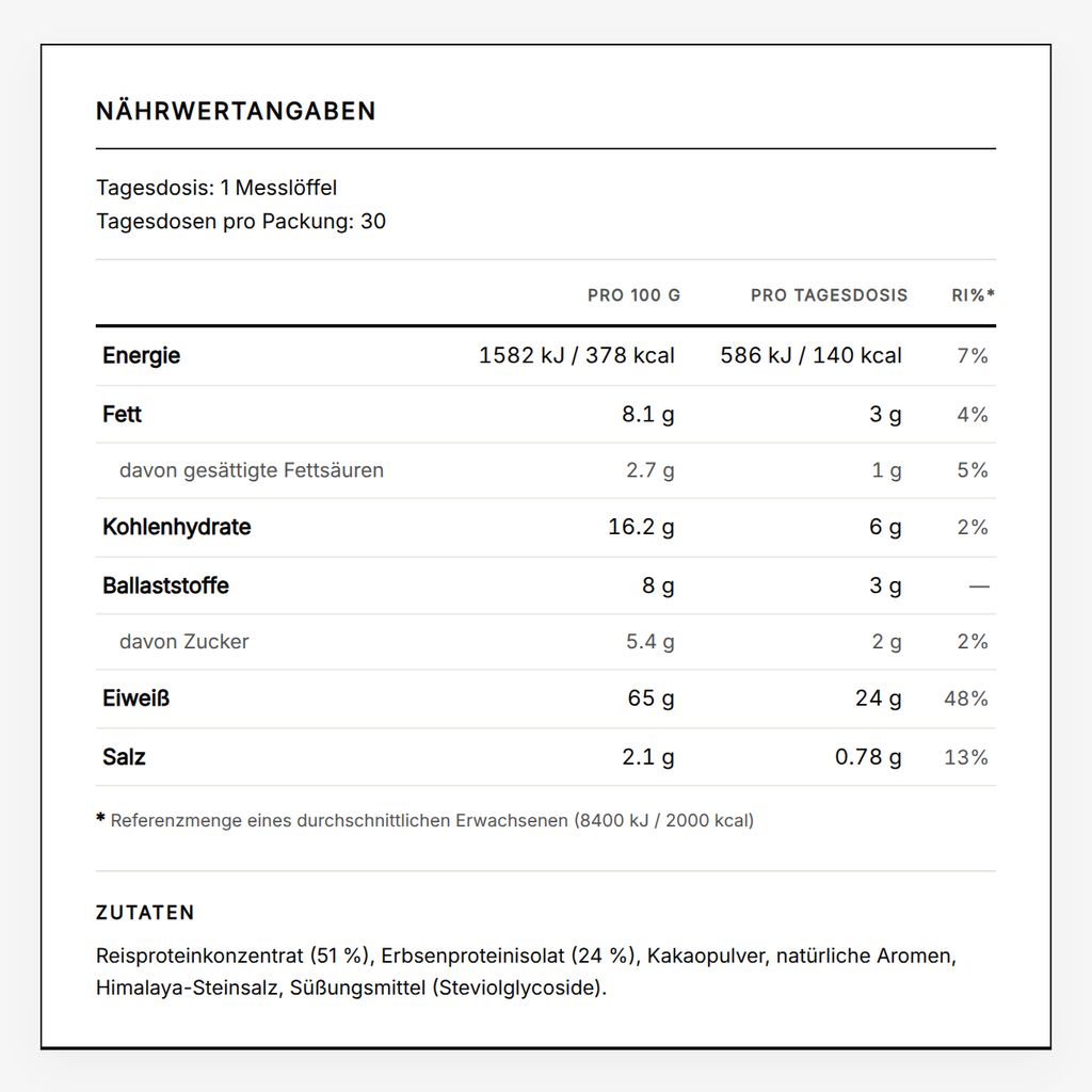 Vegan Protein Powder - Chocolate - Image 2
