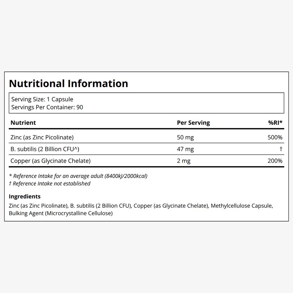 Amen Zinc Copper with Probiotics - Image 3